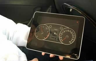 samochód autonomiczny kontrola przez iPad